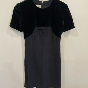 Elegant Black Velvet Dress